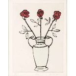 Richard Spare (British 1951-) ROSES drypoint, signed, numbered 76/100 and inscribed with the title