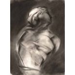 Thea Soggot (South African 1958-) RECUMBENT TORSO signed and dated '93 charcoal on paper 112,5 by