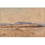 Robert Gwelo Goodman (South African 1871-1939) FARM SCENE signed watercolour on paper 35 by 55cm