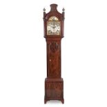 AN ENGLISH MAHOGANY MUSICAL LONGCASE CLOCK, 19TH CENTURY BUYERS ARE ADVISED THAT A SERVICE IS