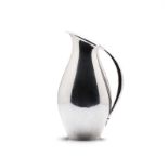 A DANISH SILVER WATER PITCHER, MODEL NO. 432A, DESIGNED BY JOHAN ROHDE FOR GEORG JENSEN, COPENHAGEN,