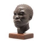 Willem de Sanderes Hendrikz (South African 1910-1959) HEAD OF A PONDO bronze Described in the MA