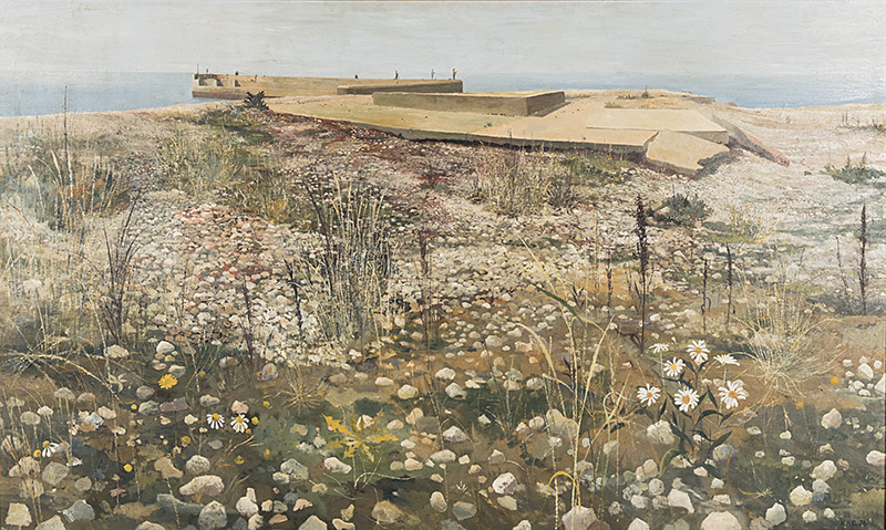 Anthony R*** Cooke (British 1933-) WESTERN ARM SHOREHAM HARBOUR, 1974 signed with the artist's