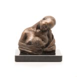 Ralph Palmer (South African 1918-) MOTHER AND CHILD signed bronze height: 18,5cm (excluding base)