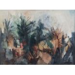 Paul du Toit (South African 1922-1986) ABSTRACT TREES signed oil on canvas 57,5 by 79cm Paul du Toit