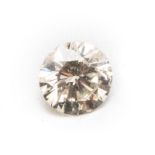 AN UNMOUNTED ROUND BRILLIANT-CUT DIAMOND weighing 0.0.67cts Accompanied by a G.I.A. Report, no.