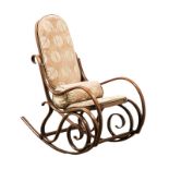 A BENTWOOD ROCKER, DESIGNED BY MICHAEL THONET, MANUFACTURED BY SALVATORE LEONE, MODENA, ITALY, CIRCA