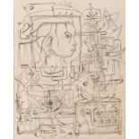 Alexis Preller (South African 1911-1975) DRAWING STUDY signed and dated '56 pencil on paper 26 by