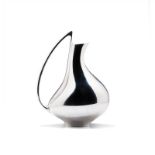 A DANISH SILVER "PREGNANT DUCK" PITCHER, MODEL NO. 992, DESIGNED BY HENNING KOPPEL FOR GEORG JENSEN,