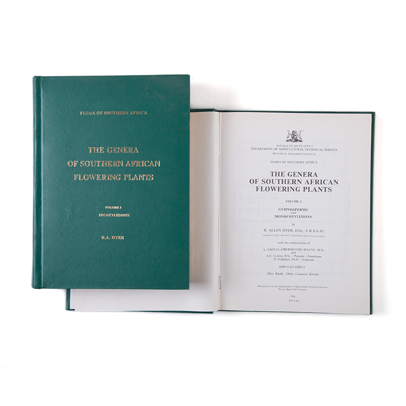 Dyer, R. A. THE GENERA OF SOUTH AFRICAN FLOWERING PLANTS, 2 VOLS Pretoria: Department of
