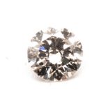 AN UNMOUNTED ROUND BRILLIANT-CUT DIAMOND weighing 1.01cts. Accompanied by a Diamond Grading Report
