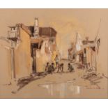 Andre de Beer (South African 1933-) DISTRICT SIX signed and dated '76 pastel on paper 42 by 50,5cm