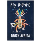 Anon FLY BOAC (TO) SOUTH AFRICA UK: BOAC, 1953 First edition. A brightly painted rendering of a