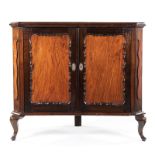 A CAPE STINKWOOD AND BEEFWOOD CORNER CUPBOARD, LATE 18TH/EARLY 19TH CENTURY the rectangular