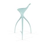 A W. W. STOOL DESIGNED IN 1990 BY PHILIPPE STARCK FOR WIM WENDERS of sculptural sprout form,