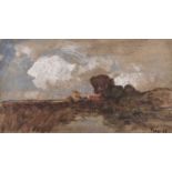 Conrad Nagel Doman Theys (South African 1940-) LANDSCAPE signed and dated 72 oil on board 15,5 by