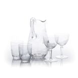 A MOSER ’ROWLAND WARD SAFARI’ PATTERN PART SUITE OF GLASSWARE, 20TH CENTURY each engraved with