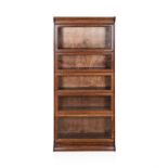 AN AMERICAN OAK LEGAL BOOKCASE, EARLY 20TH CENTURY, MANUFACTURED BY THE GUNN FURNITURE COMPANY the