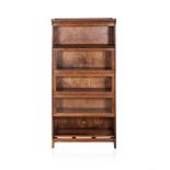 AN AMERICAN OAK LEGAL BOOKCASE, EARLY 20TH CENTURY, MANUFACTURED BY THE GUNN FURNITURE COMPANY the