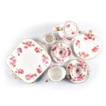 A FOLEY ‘CENTURY ROSE’ PATTERN PART TEA SERVICE, 20TH CENTURY each with pink roses, green leaves and