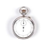 A VINTAGE STERLING SILVER STOPWATCH, K&L