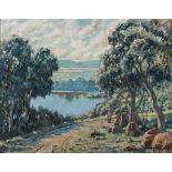 Sydney Carter (South African 1874-1945) VAAL RIVER, PARYS '45