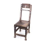 A SMALL CHOKWE CHAIR, ANGOLA