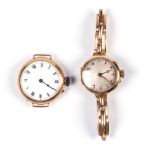 TWO 18K WRISTWATCHES