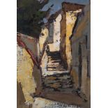 Titta Fasciotti (South African 1927-1993) SIMON'S TOWN STEPS