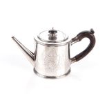 A GEORGE III SILVER TEAPOT, 1775, JOHN SCOFIELD