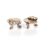 A PAIR OF VICTORIAN SILVER SALTS, 1862, HENRY HYDE ASHTON