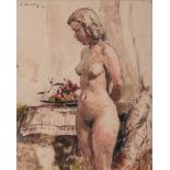 Robert Broadley (South African 1908-1988) STANDING NUDE