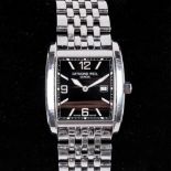 A GENTLEMAN'S STAINLESS STEEL WRISTWATCH, RAYMOND WEIL