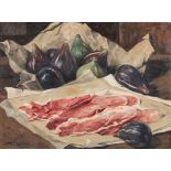 Vittorio Gussoni (Italy 1893-1968) BACON signed oil on board 29 by 39,5cm