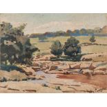 Sydney Carter (South African 1874-1945) LANDSCAPE signed watercolour on paper 19,5 by 26,5cm