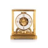 A JAEGER LE COULTRE ATMOS CLOCK, SWITZERLAND, 20TH CENTURY the dial with a 12cm chapter ring with