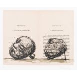 William Joseph Kentridge (South African 1955-) BRAZ CUBAS (HEAD AND STONE) lithograph, signed and