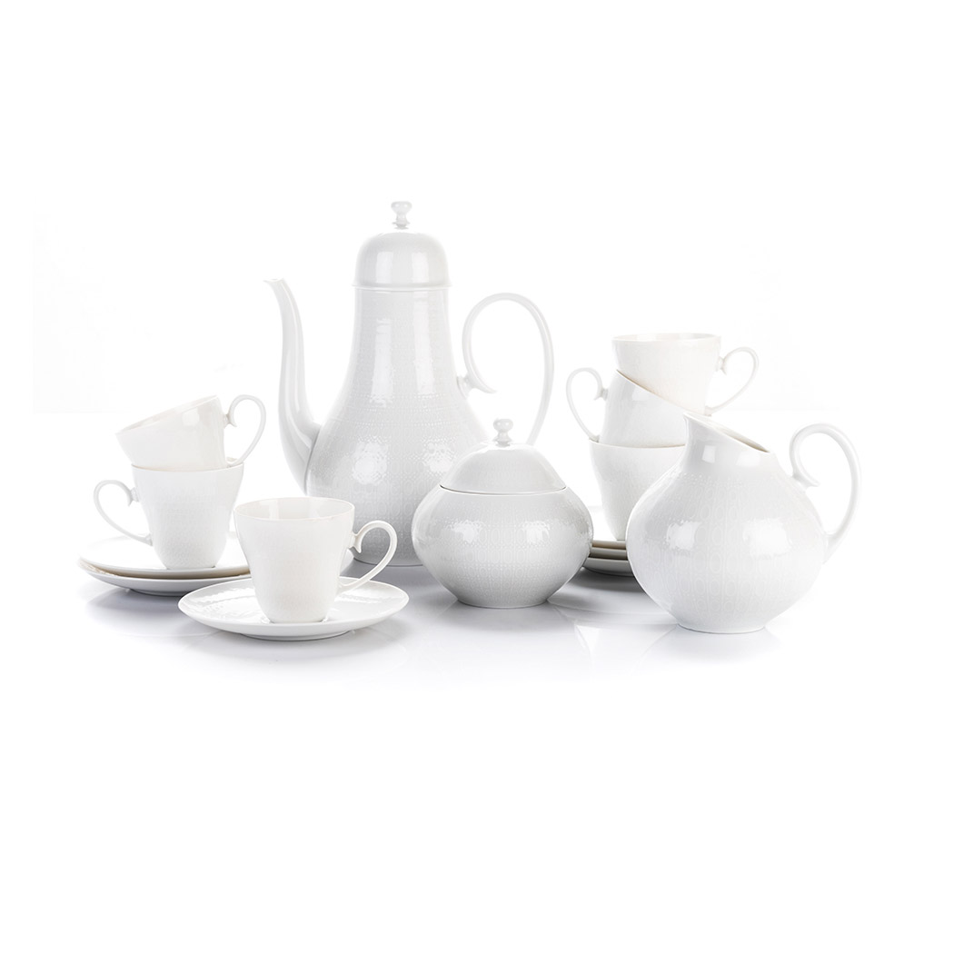 A ROSENTHAL "ROMANCE" PATTERN PART DEMITASSE SET DESIGNED BY BJORN WIINBLAD, 1961 - 2005 all