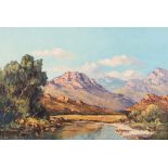 Gabriel Cornelis de Jongh (South African 1913-2004) DIE BOT RIVIER, KAAP signed; inscribed with