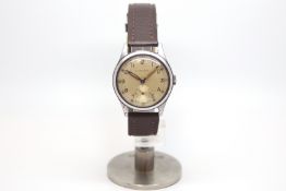 Gentlemen's Military Leonidas ATP watch, circa 1940s, cream dial with Arabic numerals, luminous blue