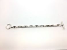 Hermes silver Chaine d'Ancre bracelet, length approximately 20cm, gross weight approximately 38