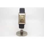 Vintage Rolex Prince, Bucherer's signed dial, cream rectangular twin register dial, with black roman