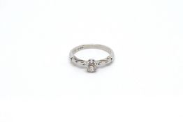 Brilliant cut diamond ring, estimated diamond weight 0.20ct, estimated colour and clarity grade G/