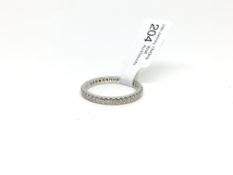 Tiffany & Co diamond full eternity ring, in platinum, ring size K