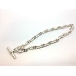 Hermes silver Chaine d'Ancre necklace, length approximately 43cm, gross weight approximately 111