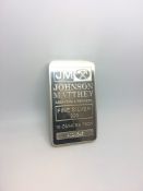 Johnson Matthey fine silver 10 Oz bar, 999