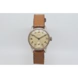 Gentlemen's Military Grana ATP watch, circa 1940s, cream dial with Arabic numerals and luminous