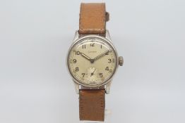 Gentlemen's Military Grana ATP watch, circa 1940s, cream dial with Arabic numerals and luminous