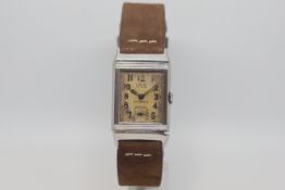 Rare LeCoutlre Reverso Dunhill signed, vintage Reverso by LeCoultre, retailed by Dunhill, 23mm