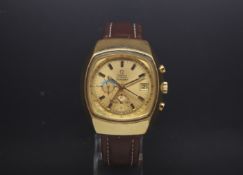 Gentlemen's vintage Omega Seamaster Jedi automatic, gilt dial with onyx baton hour markers, date